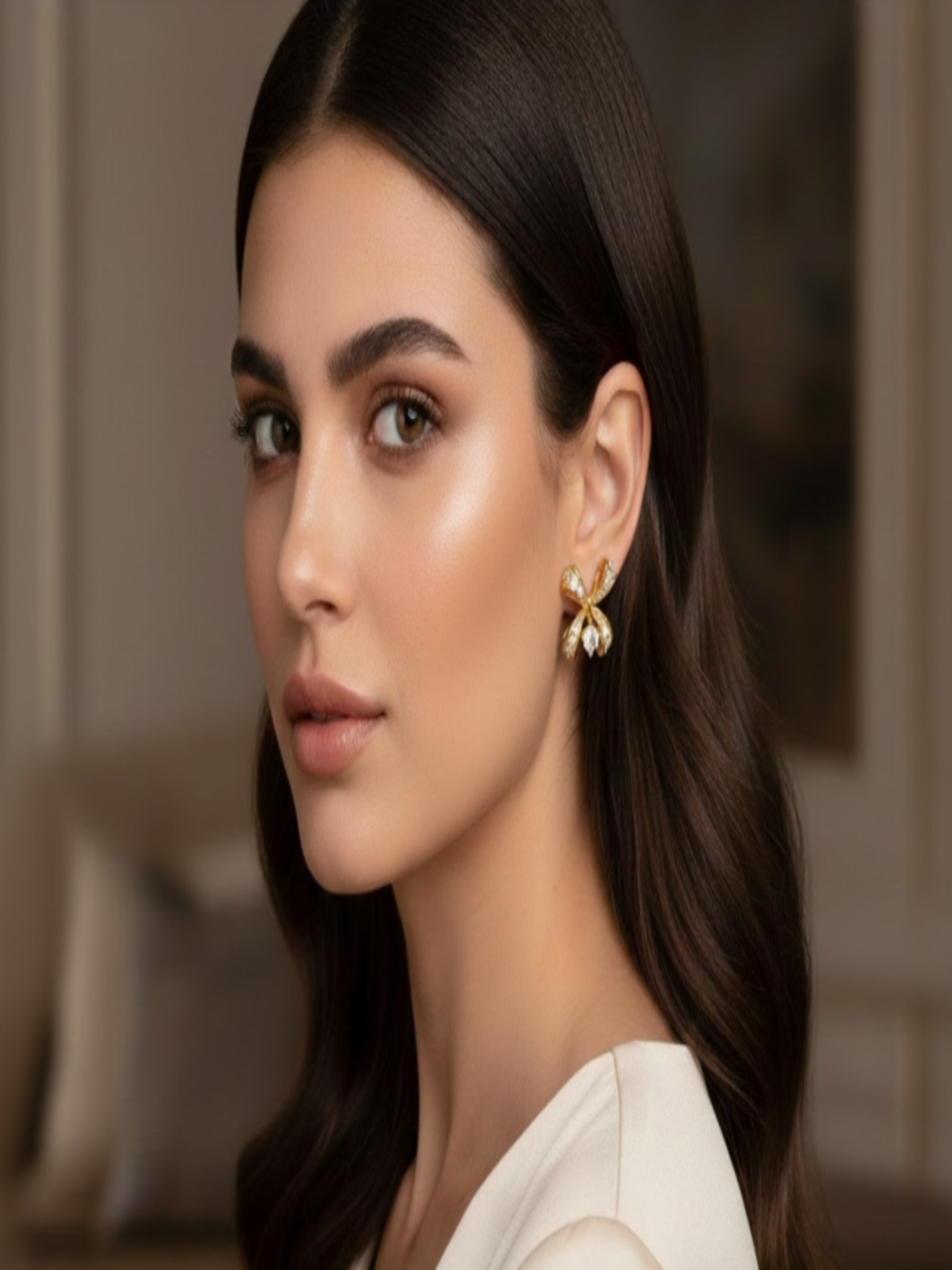 HANAE - Schleifen-Ohrringe