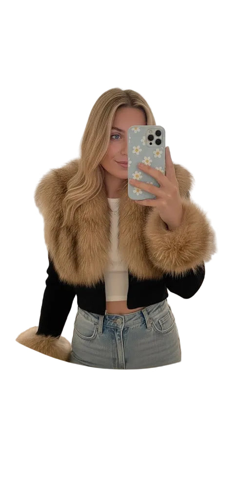 CHIARA - Luxus-Pelzcardigan