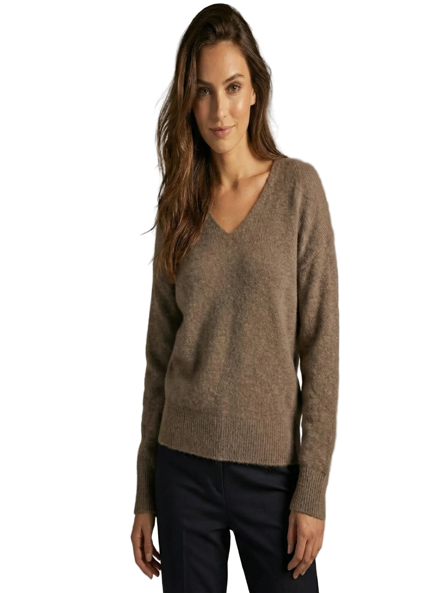 ELENA - Strickpullover Braun