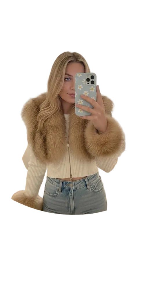 CHIARA - Luxus-Pelzcardigan